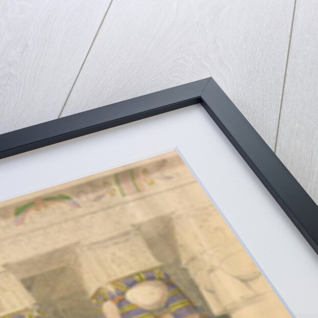 Facade of the Temple of Hathor, Dendarah by David Roberts