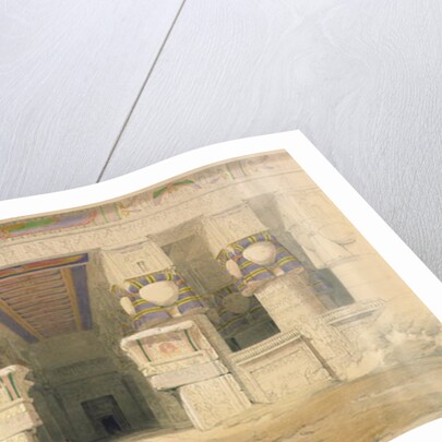 Facade of the Temple of Hathor, Dendarah by David Roberts