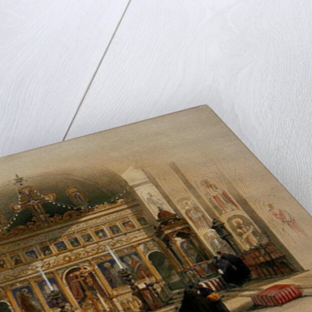 Chapel of the Convent of St. Saba, 5th April 1839 by David Roberts