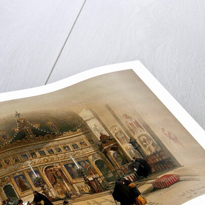 Chapel of the Convent of St. Saba, 5th April 1839 by David Roberts