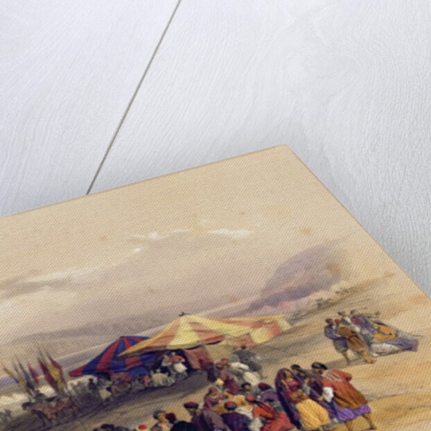 Encampment of the Pilgrims at Jericho' 1st April 1839 by David Roberts