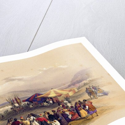 Encampment of the Pilgrims at Jericho' 1st April 1839 by David Roberts