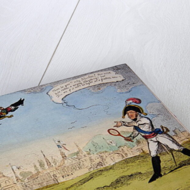 The Corsican Shuttlecock, 1814 by George Cruikshank