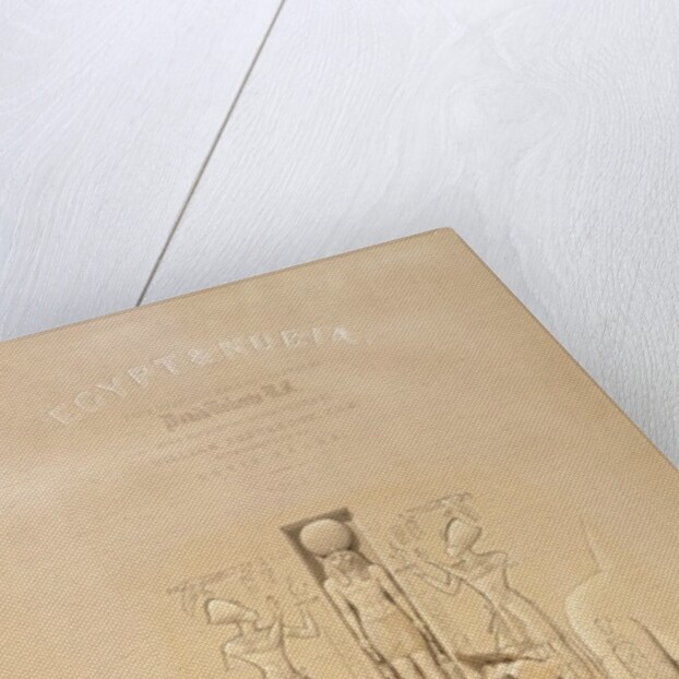 The Entrance to the Great Temple of Aboo Simble, Nubia, titlepage of Volume I of 'Egypt and Nubia' by David Roberts