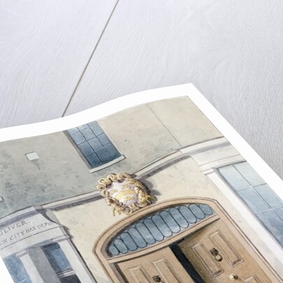 The Entrance to Coachmakers Hall, 1854 by Thomas Hosmer Shepherd