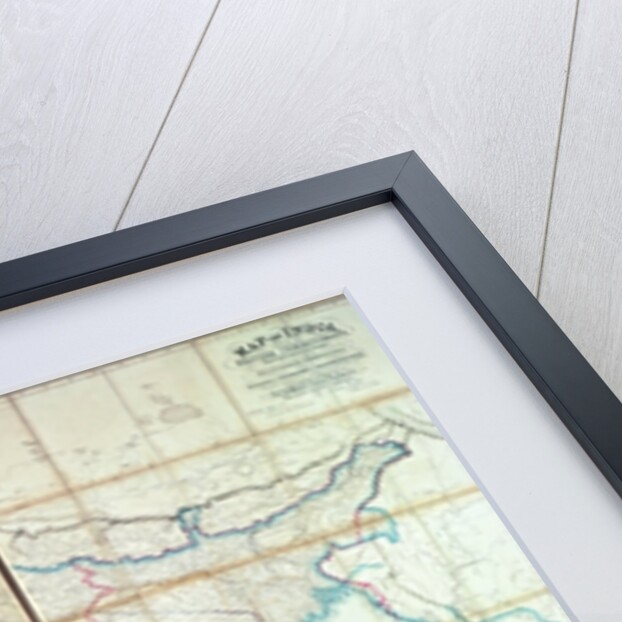 Map of India, 1857 by English School