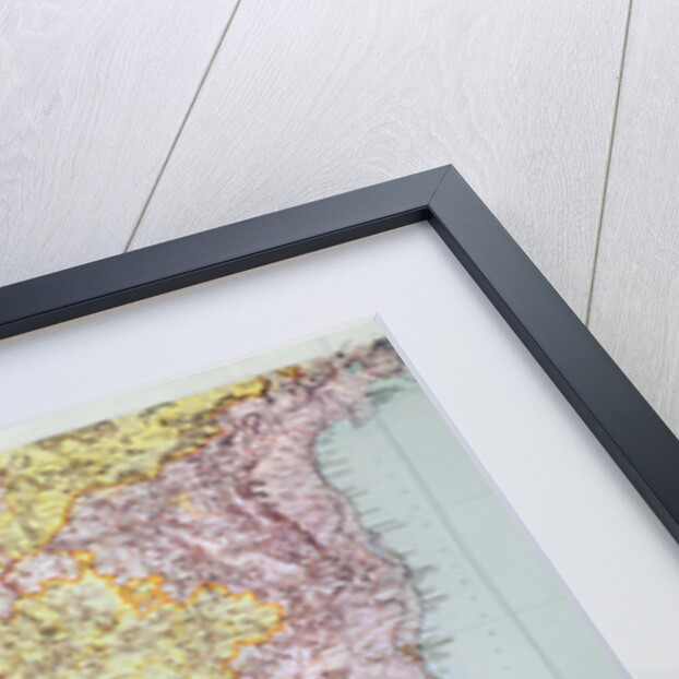 Map of Southern India, 1898 by English School