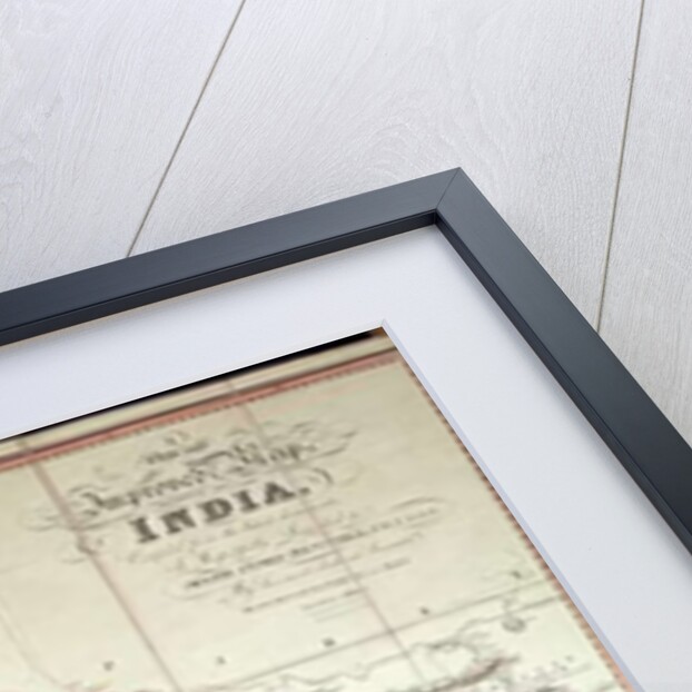 Improved Map of India published in London 1820 by English School