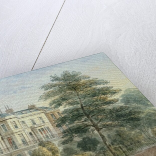 East front of Sir Robert Peel's House in Privy Garden 1851 by Thomas Hosmer Shepherd