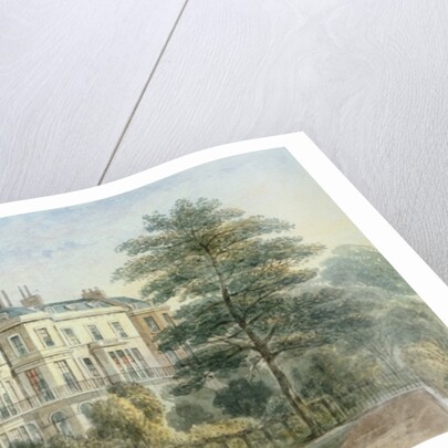 East front of Sir Robert Peel's House in Privy Garden 1851 by Thomas Hosmer Shepherd