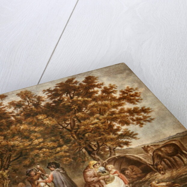 The Gipsies Tent, engraved by Joseph Grozar by George (after) Morland