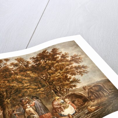 The Gipsies Tent, engraved by Joseph Grozar by George (after) Morland