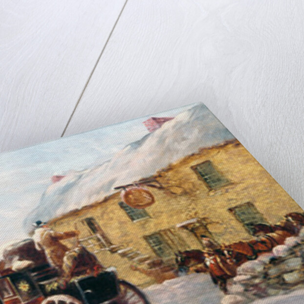 Stage Coach Outside a Tavern, Bath 1819 by J.C. Maggs