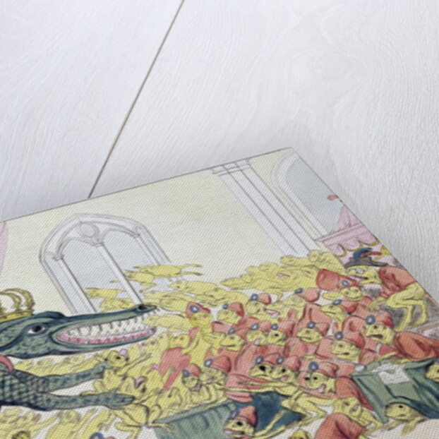 The Corsican Crocodile dissolving the Council of Frogs, 9th November 1799 by English School