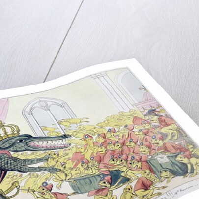 The Corsican Crocodile dissolving the Council of Frogs, 9th November 1799 by English School