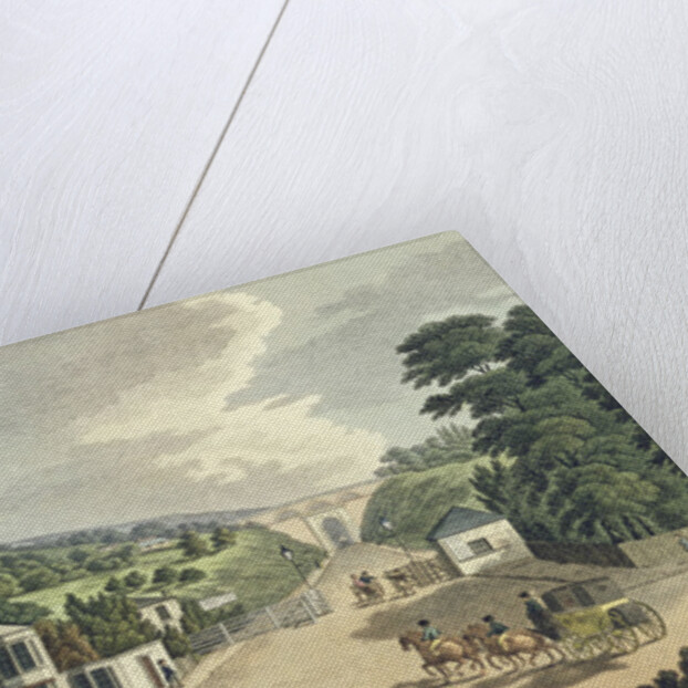 The Highgate Archway from the Turnpike Gate at Holloway by English School