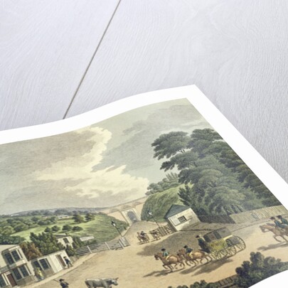 The Highgate Archway from the Turnpike Gate at Holloway by English School