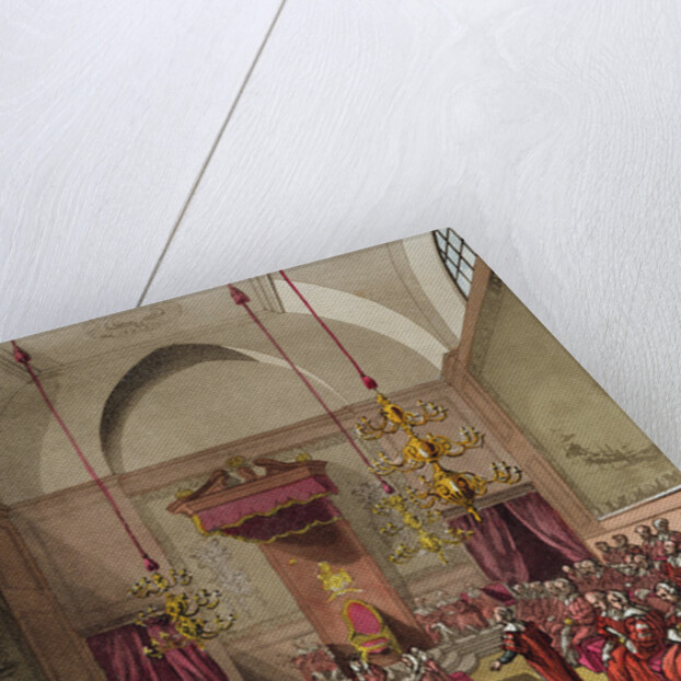 House of Lords, 1809 by T. & Pugin A.C. (1762-1832) (after) Rowlandson