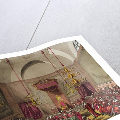 House of Lords, 1809 by T. & Pugin A.C. (1762-1832) (after) Rowlandson