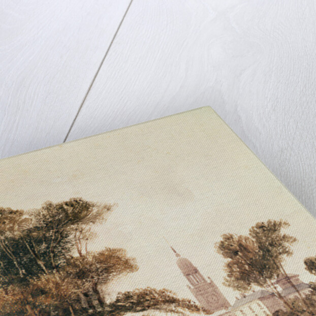 The Church of St Alphage from the Park, Greenwich, 1831 by Thomas Shotter Boys