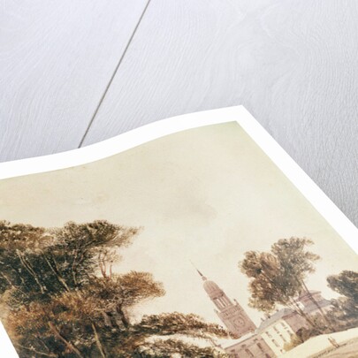 The Church of St Alphage from the Park, Greenwich, 1831 by Thomas Shotter Boys