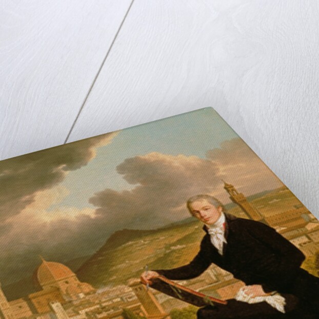 Artist in an Italian City by English School