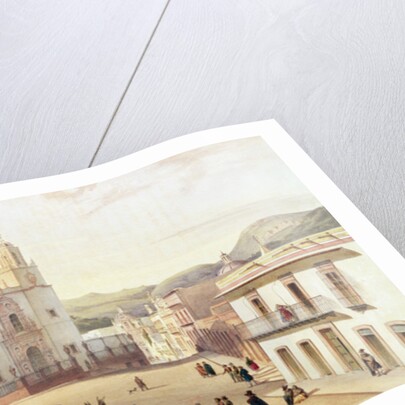 Plaza Mayor de Guonajuato by Carl Nebel