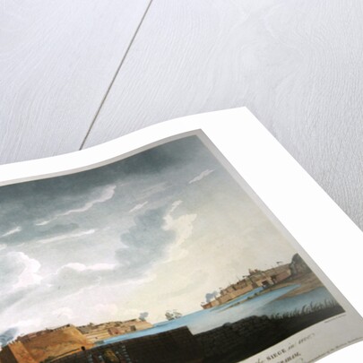 View of La Valletta during the siege of 1800 by Captain James (after) Weir
