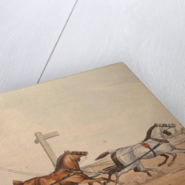 Arriving at the End of a Stage, engraved by J. Harris, 1856 by Michael Angelo (after) Hayes