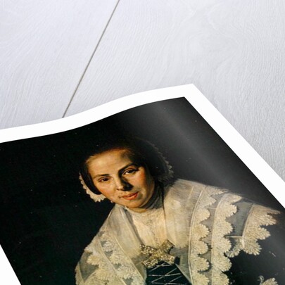 Portrait of a Woman with a Fan, 1640 by Frans Hals
