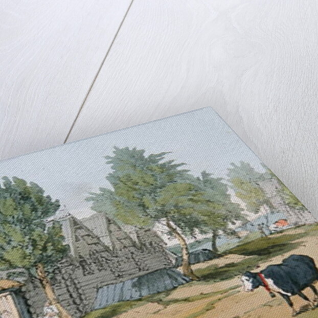 A Russian Village, 1804 by John Augustus Atkinson