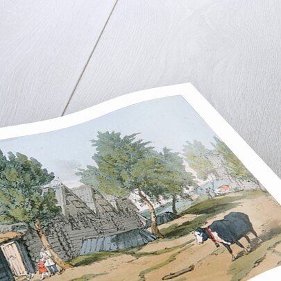 A Russian Village, 1804 by John Augustus Atkinson