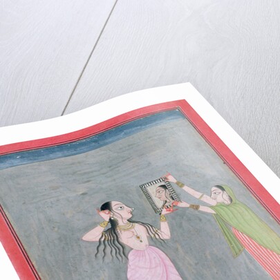 Lady at her toilet, Mankot, c.1730 by Indian School