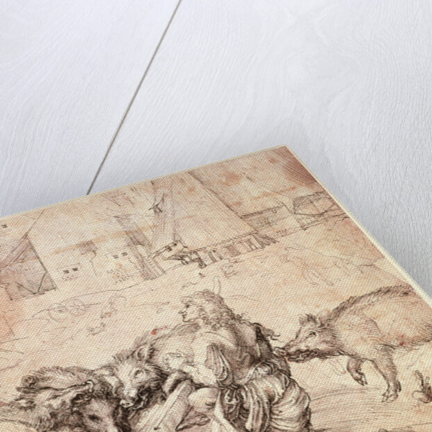 Study for an engraving of the Prodigal Son by Albrecht Dürer or Duerer