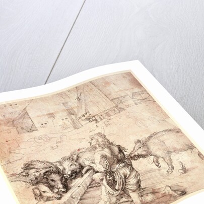 Study for an engraving of the Prodigal Son by Albrecht Dürer or Duerer