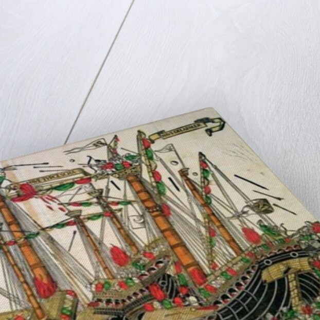 Battle of Zonchio, 1499 by Italian School