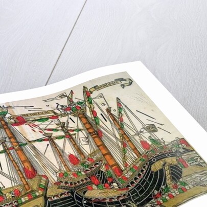 Battle of Zonchio, 1499 by Italian School