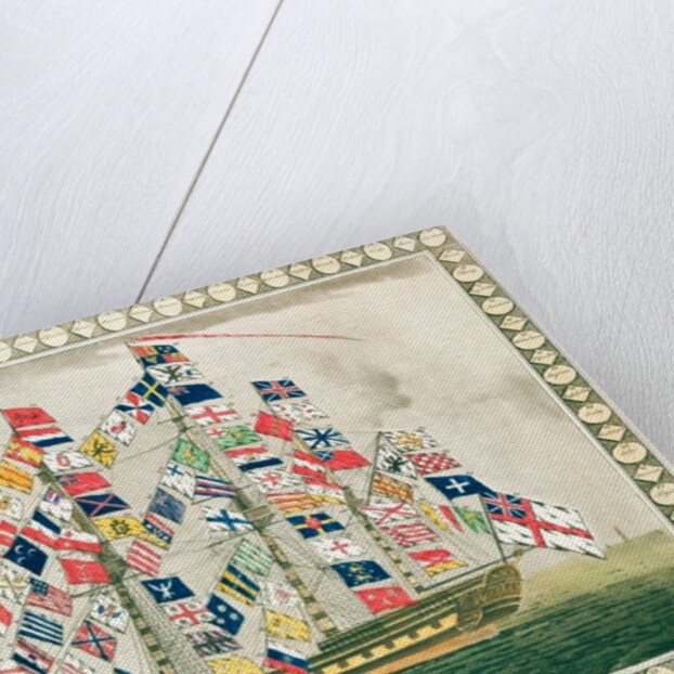 A King's Ship dressed with the colours of different nations, 6th October 1794 by English School