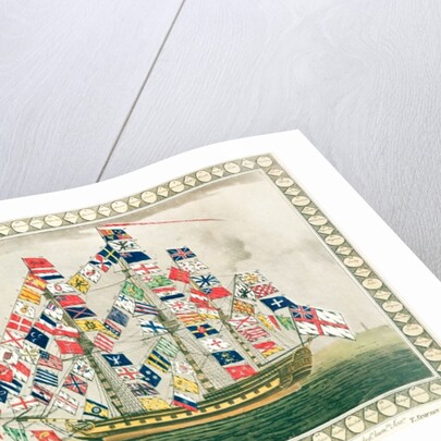 A King's Ship dressed with the colours of different nations, 6th October 1794 by English School
