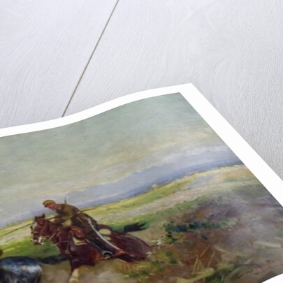 Polish Lancers attacking Russians, 1920 by Leonard Winterowski