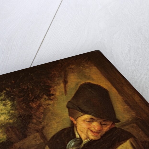 A Peasant Holding a Jug and a Pipe, c.1650-55 by Adriaen Jansz. van Ostade