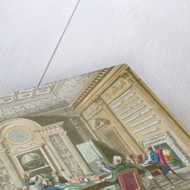 Board Room of The Admiralty, 1808 by T. & Pugin A.C. (1762-1832) (after) Rowlandson