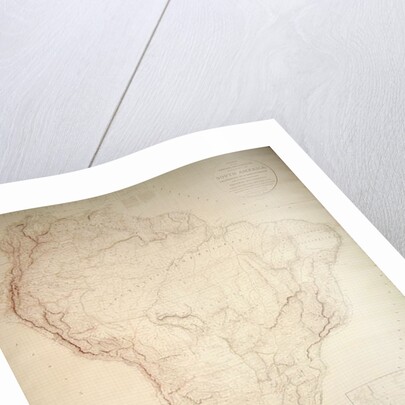 Outlines of the Physical and Political divisions of South America, 1810 by Aaron Arrowsmith