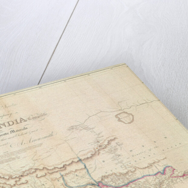 Map of India, 1822 by Aaron Arrowsmith