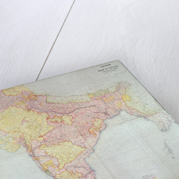 Map of India, 1865 by English School