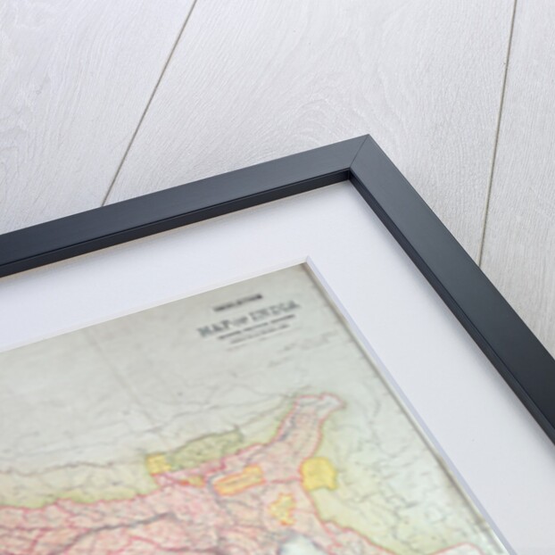 Map of India, 1865 by English School