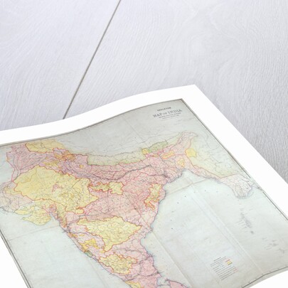 Map of India, 1865 by English School