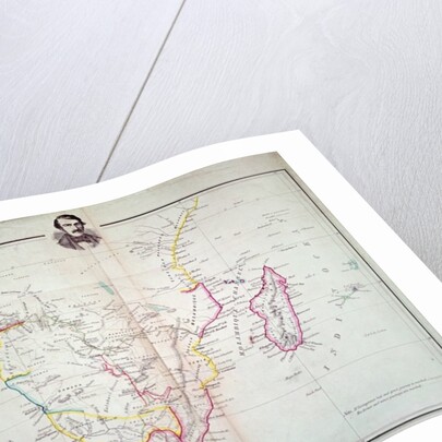 Map of South Africa illustrating Dr. Livingstone's discoveries by School English