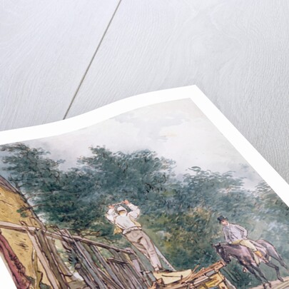 Dr. Monro inspecting his stables by William Holman Hunt