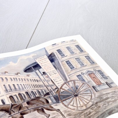 Astley's Advertising Cart by Thomas Hosmer Shepherd